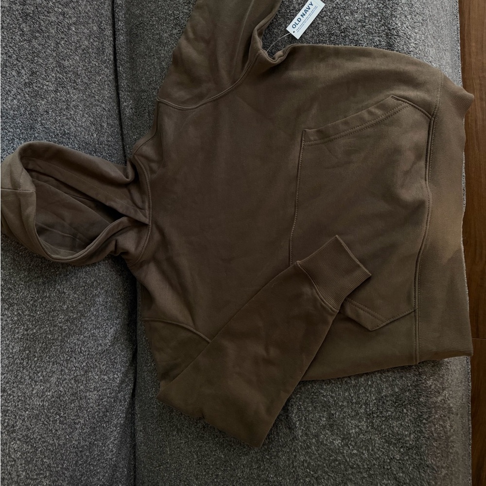 Old Navy Men's Olive Zip-Up Hoodie